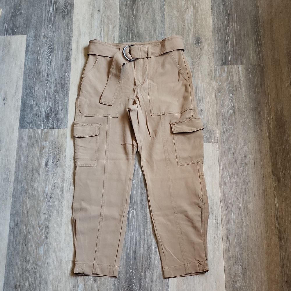 Banana Republic Tapered Tan Cargo Pants